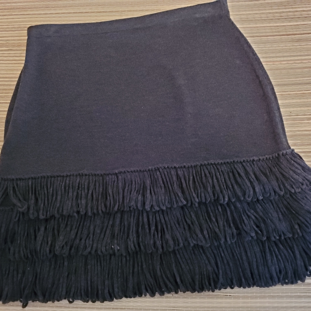 Calvin Klein Fringe Skirt - Picture 3 of 4